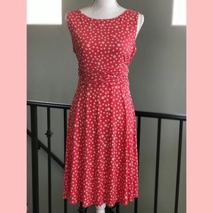 Jessica Howard Sleeveless Polka Dot Dress Size 12P